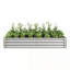 Jardinières rectangulaires surélevées en métal-1643308419