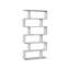 Bookshop Joliet, High Double-Sided Bookcase, Divider Shelf With 5 Shelves, Modern Office Shelf