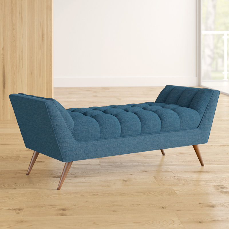 Modway Carson Carrington Lieksa Mid-century Medium Fabric Bench, Azure