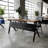 Commercial Nesting Flip Training Table With Steel Frame And Y-Legs-2090174336-2090174339