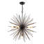 Lustre Sputnik, luminaires suspendus par satellite 7 lumières, plafonnier moderne en métal Starburst 25,6 po, pour salle à manger, chambre à coucher, cuisine, couloir, entrée, E12