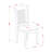 7 Piece Dining Table Set Consist of a Rectangle Wooden Table with Butterfly Leaf and 6 Dining Room Chairs, Saddle Brown