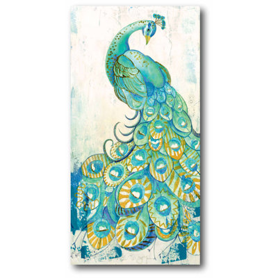« peacock i », reproduction d’art sur toile tendue