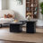 Lee Square Coffee Table Set with Fir Wood Legs,Cocktail Tables,Living Room Table Set,Nesting Table-269016289
