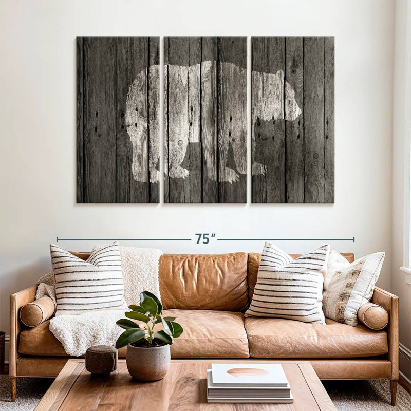 Brampt Bear Lodge, 42" H x 65" W