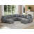 Dark Gray Polyester Blend selected
