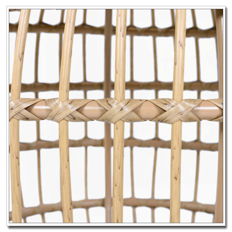 Acacia Wood Outdoor Side Table with Wicker Base