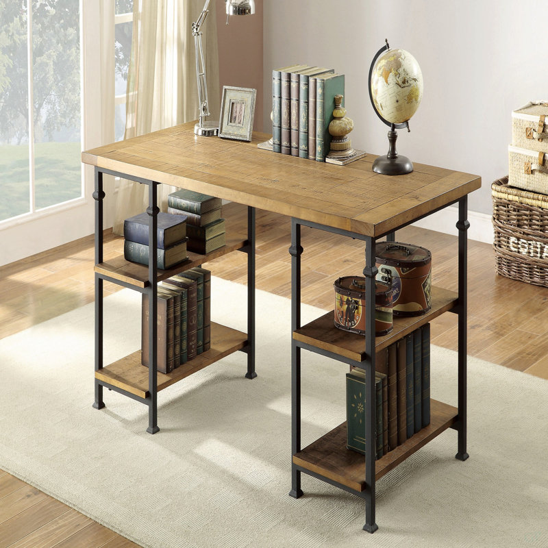 Table de bureau vintage 1 pièce avec 4 tablettes ouvertes
