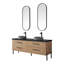 Meuble-lavabo double en chêne nord-américain Kaminski-529932655