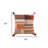 Orange Brown Accent Stitched Throw Pillow