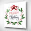 Merry Christmas Wreath 2 - impression sans cadre-598632207