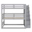 Lit superposé triple avec escalier de rangement, conception séparée-1631943165
