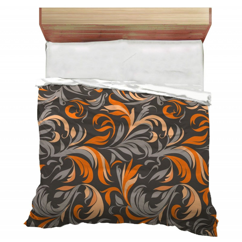 Édredon floral en microfibre / polyester, Très grand édredon