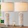 Karmisha 25" Resin Table Lamp Set With Night Light And USB Ports
