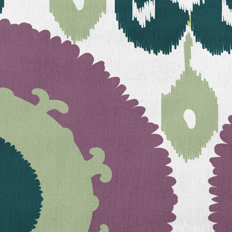 Housse et insert de coussin d'extérieur carré Boho, Vert, 16 po x 16 po