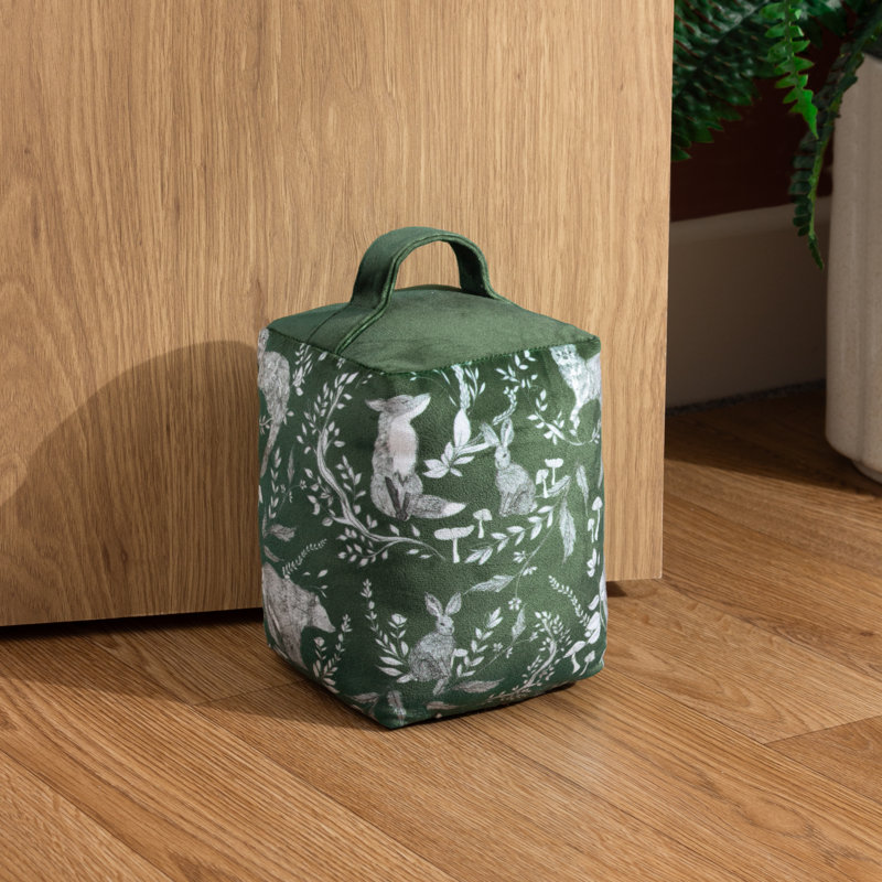 Buckthorn Polyester Weighted Floor Stop, Evergreen