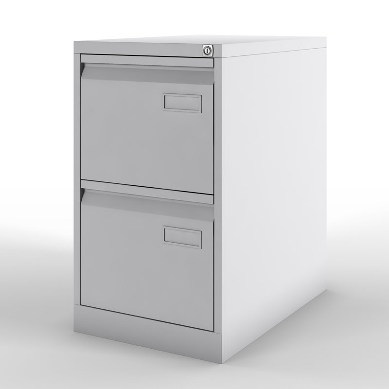 Light 41.3cm Wide 2 -Drawer File Cabinet, Light grey