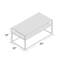 Table basse à cadre avec rangement Tazmin-1471610269