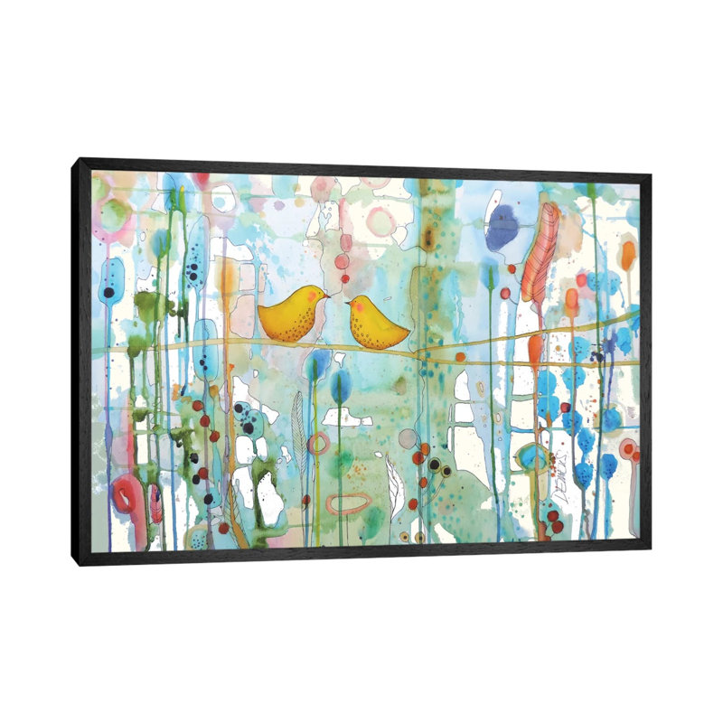 Dans Chaque Coeur by Sylvie Demers - Print on Canvas, Black Floater Framed, 101.6 cm H x 66.04 cm W