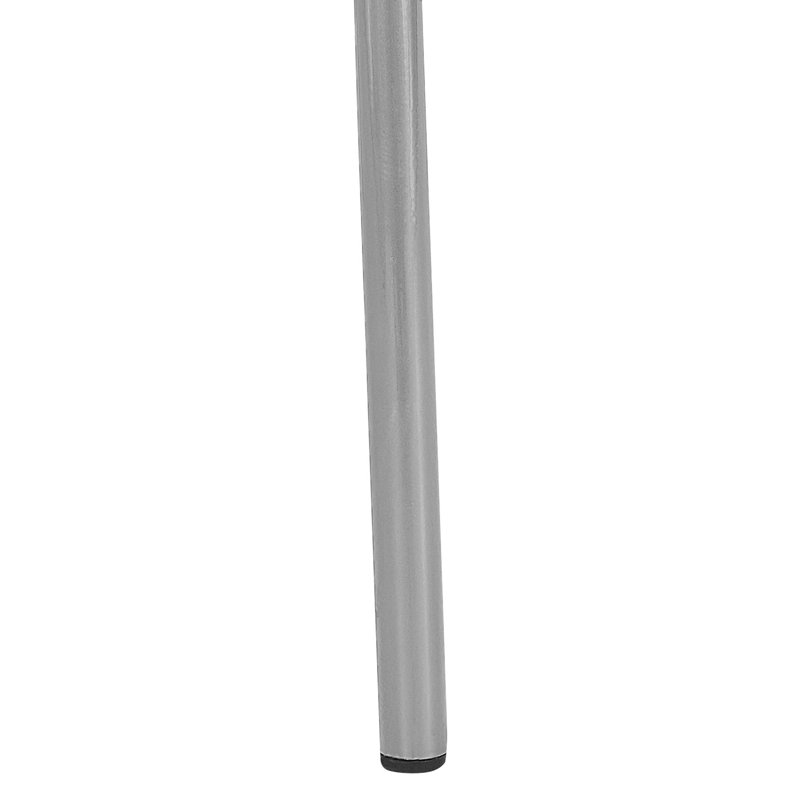 Boghos 44cm H Metal Slat Back Armchair, Silver