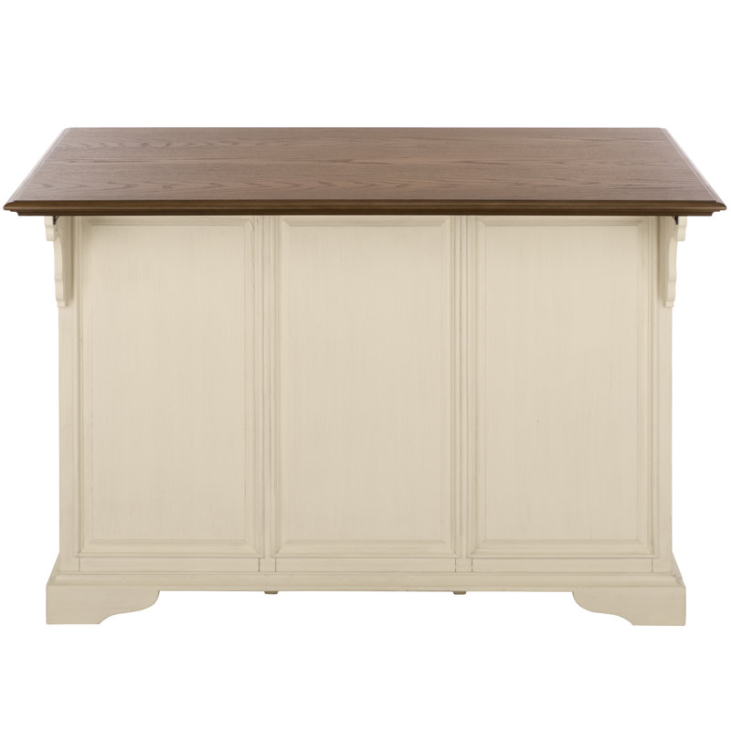 Brayden 2 Door 3 Drawer Island, Off White