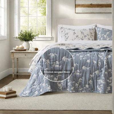 Ensembles de literie en coton de qualité supérieure, courtepointe moderne en jacquard 3 pièces pour la maison