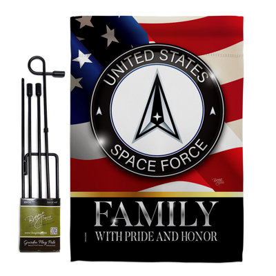 Double Sided 18.5'' H x 13'' W Polyester Flag Set