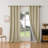 Leming 100% Polyester Burlap Blackout Curtains for Bedroom Grommets Curtains 2 Panels Set-719486202-719485965