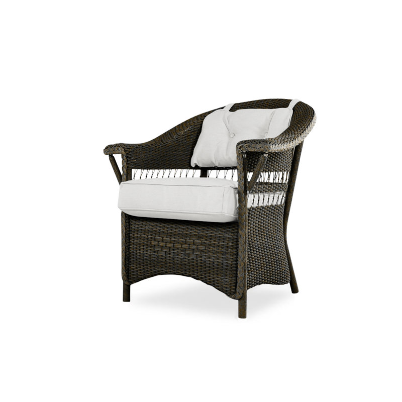 Nantucket Outdoor Dining Armchair, Decorline Navy, Mink