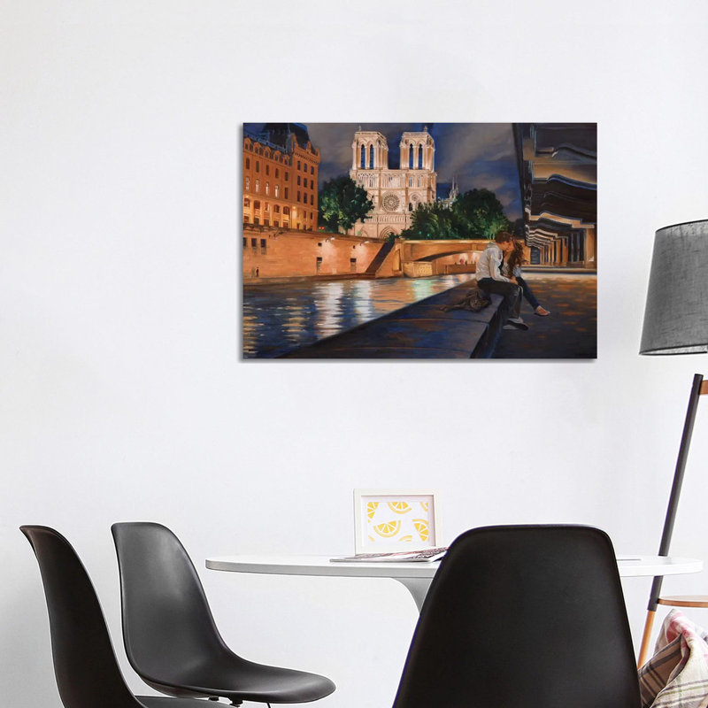 Night In Paris by Nick Savides - Print on Canvas, Wrapped Canvas, 101.6 cm H x 66.04 cm W x 3.175 cm D