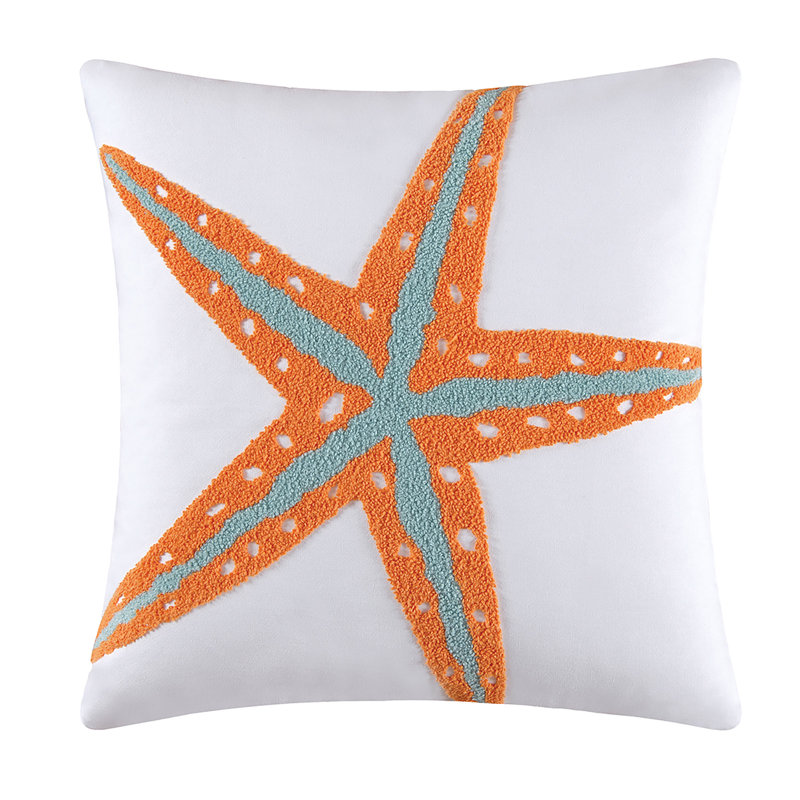 Starfish Tufted Throw Pillow