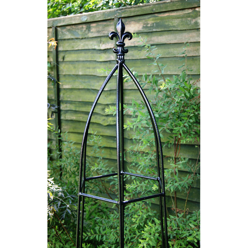 Amina Obelisk Trellis, Black, 195cm H x 37cm W x 37cm D