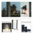 Modern 12-Inch Outdoor Wall Lamp with Clear Glass Shade-2063034985