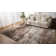 Vintage Distressed Dark Gray Non-Slip Washable Area Rug