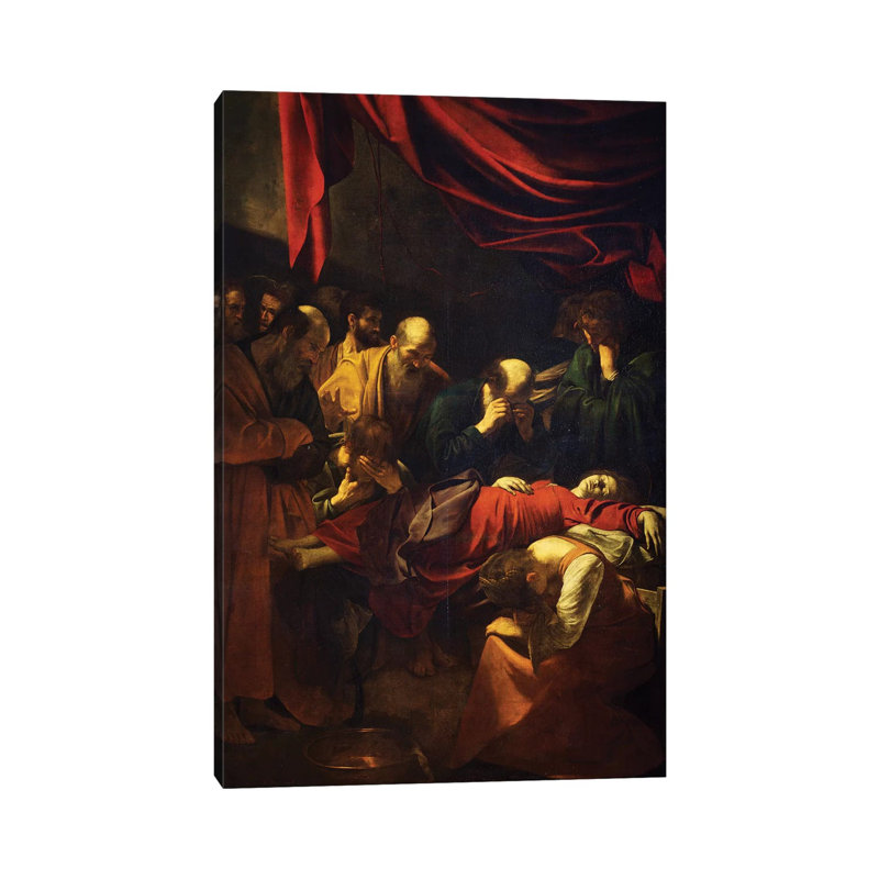 The Death Of The Virgin, 1601-06 by Michelangelo Merisi Da Caravaggio - Wrapped Canvas Painting
