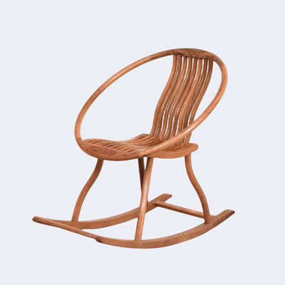 New Chinese Style Solid Wood Leisure Rocking Chair Solid Wood Rocking Chair