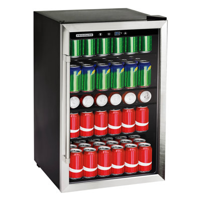 Réfrigérateur à boissons Frigidaire Mini réfrigérateur à porte vitrée avec contrôle numérique de la température