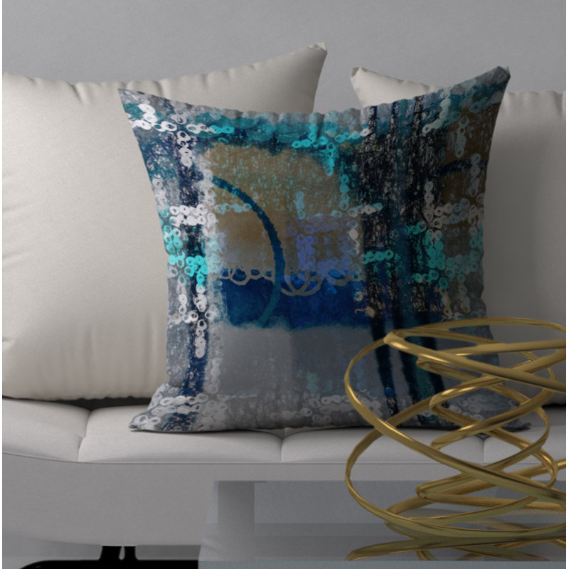 Housse de coussin carrée immaculée, 24 po x 24 po