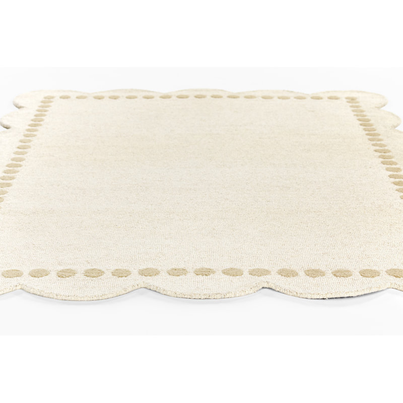Tapis de couloir ivoire en laine touffeté à la main Lola 2 pi 3 po x 8 pi, Tapis de couloir 2 pi 3 po x 8 pi