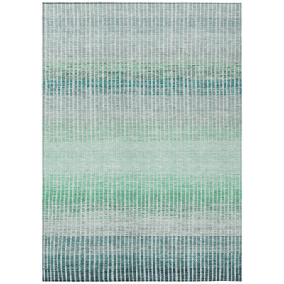 Machine Washable Indoor/Outdoor Jouett ACN2313 Stripes Rug