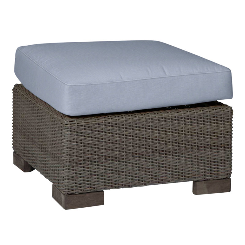 Repose-pieds club tissé - noyer noir, Welt, Chambray tonnelle, Noyer noir