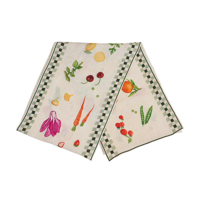 Still Life Table Runnner, Green