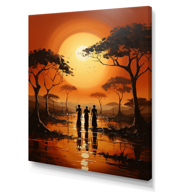 Boscawen African Savannah Serenade II, Toile tendue, H 32 po x l 16 po x P 1 po