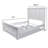 Ascan - Solid Wood Bed - Queen - Weathered White Finish-1689424905