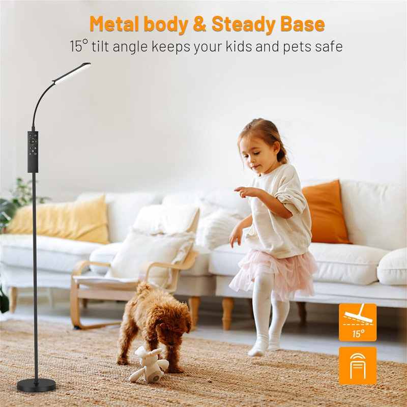 175cm Matte LED Arched Floor Lamp