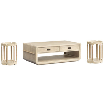 Table basse rectangulaire avec 2 roulettes Regulski