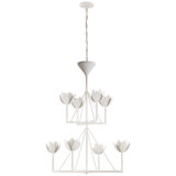 Julie Neill Alberto Medium Two Tier Chandelier