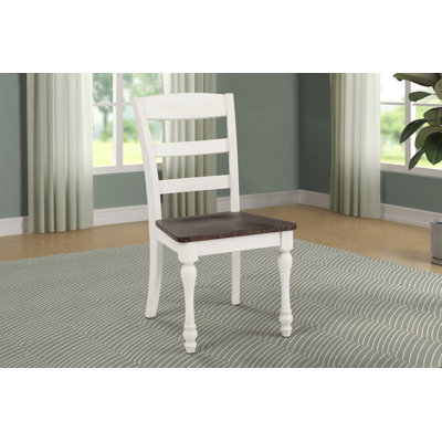Chaise d'appoint en bois massif Bridgeview