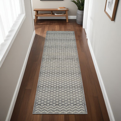 Tapis marocain gris et beige 8 pi