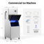 Machine à glaçons commerciale 550LBS / 24H avec rangement 360LBS, réglables à 12 niveaux